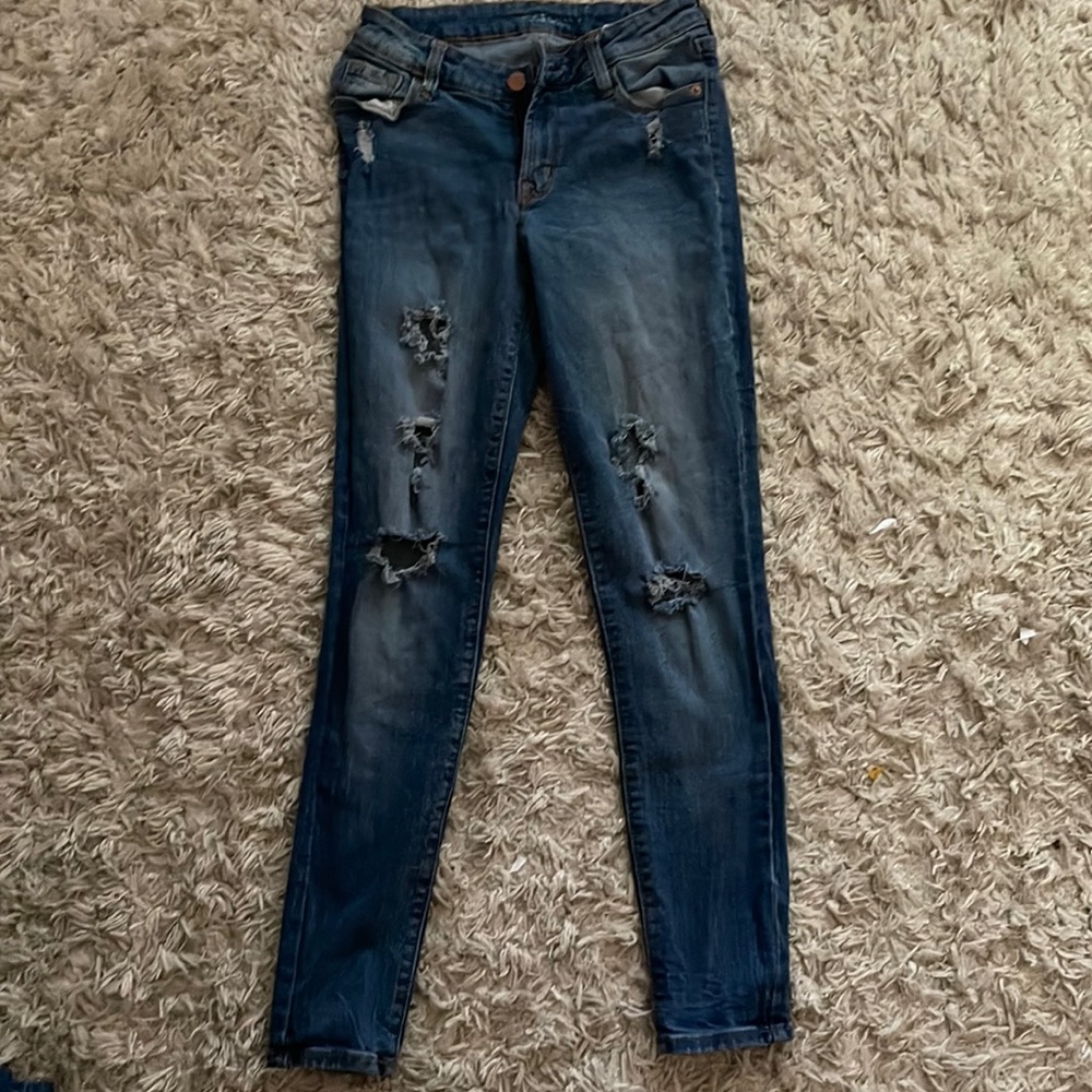 OLD NAVY MID-RISE ROCKSTAR JEANS